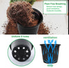 150pcs 10cm Plant Pots Nursery Pots Black Plastic Flower Pot