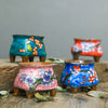 Hand-painted succulent ceramic pots