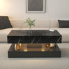 6.93IN High LED Coffee Table,Modern Coffee Table For Living Room,Living Room Tables,Large Living Room Furniture,LED Lights