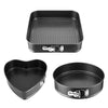 3Pcs Per Set Non-stick Springform Cake Pan Leakproof 9in 10in 11in Bakeware Pan With Removable Bottom