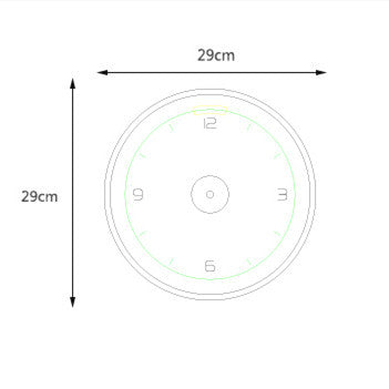 Living Room Home Nordic Frameless Clock