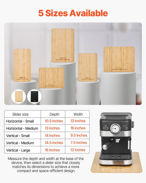 Appliance Slider 16 X 12 In Sliding Tray For Kitchen Countertop
