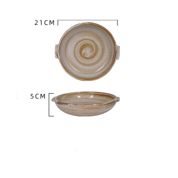 Antique Thickened Tableware In Home Stay Restaurants