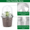 30Pcs Plant Nursery Pots PET Flower Seed Starting Pots Container With Dome With Drainage Holes
