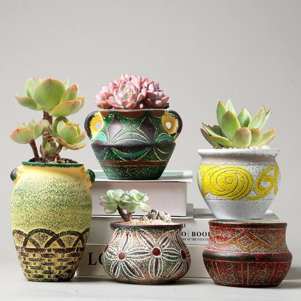 Creative Personality Mediterranean Stoneware Pots