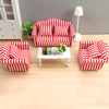Dollhouse Mini Furniture Living Room Scene Sofa