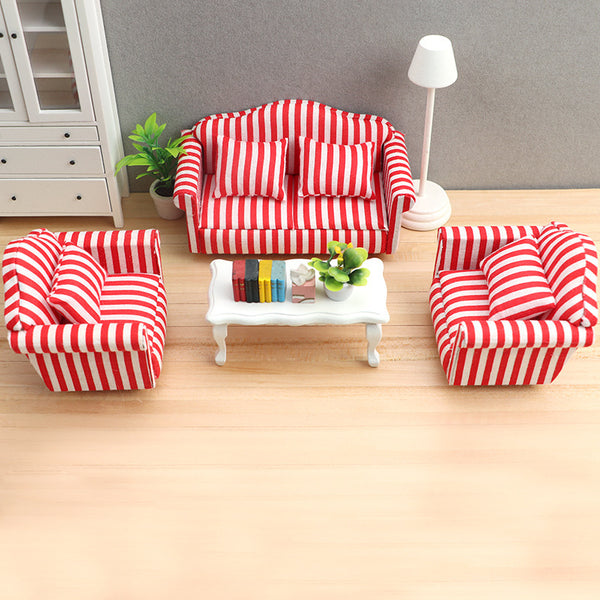 Dollhouse Mini Furniture Living Room Scene Sofa