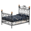 Simulation Bedroom Furniture Model Wrought Iron Double Bed