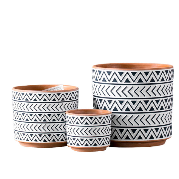 CeramicFlower Pots Nordic Style Geometric Flower Pots