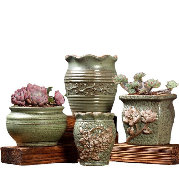 Creative Personality Mediterranean Stoneware Pots