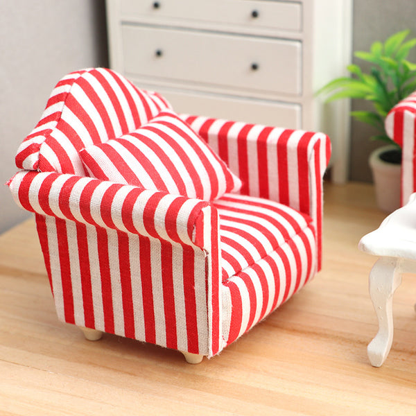 Dollhouse Mini Furniture Living Room Scene Sofa