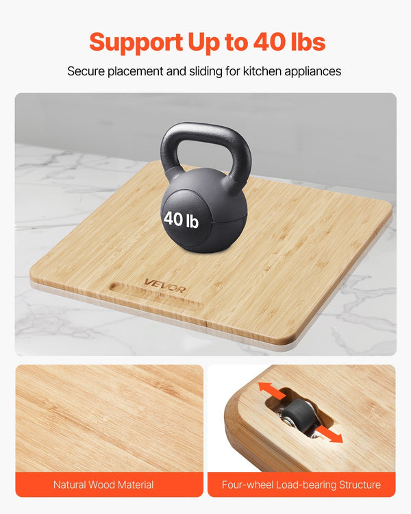 Appliance Slider 13 X 16 In Sliding Tray For Kitchen Countertop