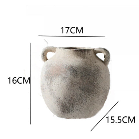 Handmade art red clay pots