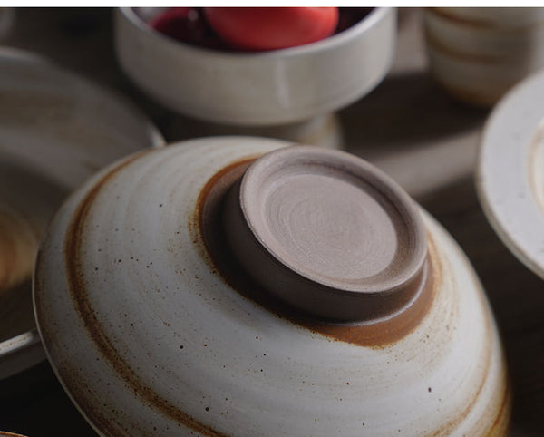 Antique Thickened Tableware In Home Stay Restaurants