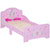 HOMCOM Kids Bed Princess Castle Theme W Side Rails Slats Home Furniture For 3 - 6 Yrs Pink 143 X 73 X 60 Cm