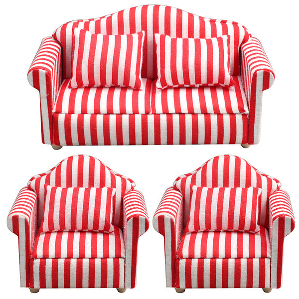 Dollhouse Mini Furniture Living Room Scene Sofa