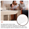 White Wooden Painted Coffee Table Abstract Cloud Shaped,Irregular White Coffee Table, Tea Table End Table, Modern Coffee Table, For Living Room Furniture, Easy Assembly