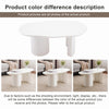 White Wooden Painted Coffee Table Abstract Cloud Shaped,Irregular White Coffee Table, Tea Table End Table, Modern Coffee Table, For Living Room Furniture, Easy Assembly