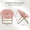 Comfortable Disc Chairs Faux Fur Furniture Bedroom Living RoomSize White