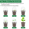 30Pcs Plant Nursery Pots PET Flower Seed Starting Pots Container With Dome With Drainage Holes