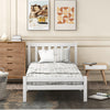Wooden Bed Frame, Single Bed 3ft Solid Wooden Bed Frame, Bedroom Furniture For Adults, Kids, Teenagers ,90 X 190 Cm