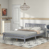 Wooden Bed Frame, Double Bed 4ft6 Solid Wooden Bed Frame, Bedroom Furniture For Adults, Kids, Teenagers, 135 X 190 Cm