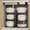 Pots And Pans Organizer, Adjustable 6-Tier Pots Organizer Rack For Cookware Heavy Duty Pots Rack For Kitchen Storage