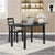 59 Extendable Dining Table, Modern House Dining Room Table For 4-8, Wooden Kitchen Table , Dining Room, Working Office, Home Living Room Furniture For Small Space, Black