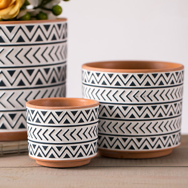 CeramicFlower Pots Nordic Style Geometric Flower Pots