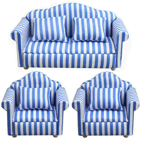 Dollhouse Mini Furniture Living Room Scene Sofa