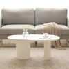 White Wooden Painted Coffee Table Abstract Cloud Shaped,Irregular White Coffee Table, Tea Table End Table, Modern Coffee Table, For Living Room Furniture, Easy Assembly