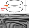 Bag Chair Coverit Was Only A Cover,Not A Full Bean BagChair Cushion,Big Round Soft Fluffy PV Velvet Sofa Bed Cover, Living Room Furniture,Lazy Sofa Bed Cover,6ft Black