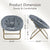 Comfortable Disc Chairs Faux Fur Furniture Bedroom Living RoomSize White