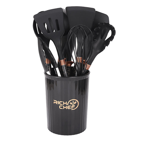 Kitchen Supplies Silicone Non-stick Pan Silicone Kitchenware 12-piece Set Suit