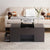 Grey Coffee Table With Storage, Lift Up Coffee Table For Living Room, Coffee Table With 2 Drawers Lift-Top Sofa End Tea Tables For Living Room Furniture