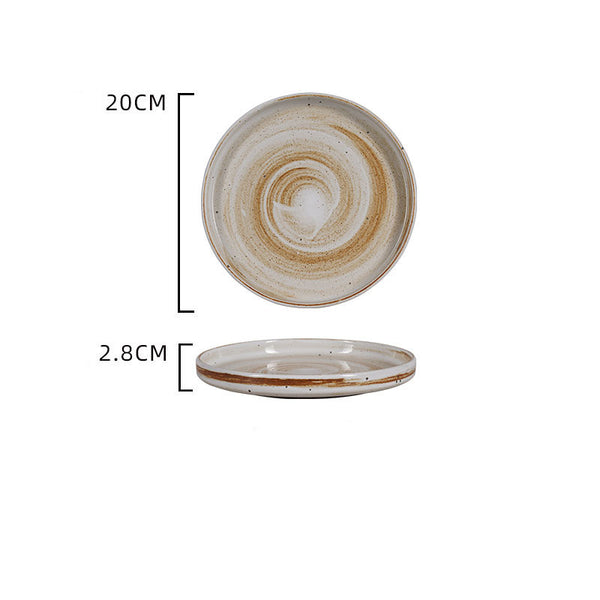 Antique Thickened Tableware In Home Stay Restaurants