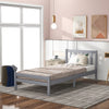 Wooden Bed Frame, Single Bed 3ft Solid Wooden Bed Frame, Bedroom Furniture For Adults, Kids, Teenagers ,90 X 190 Cm