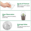 30Pcs Plant Nursery Pots PET Flower Seed Starting Pots Container With Dome With Drainage Holes