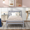 Wooden Bed Frame, Single Bed 3ft Solid Wooden Bed Frame, Bedroom Furniture For Adults, Kids, Teenagers ,90 X 190 Cm